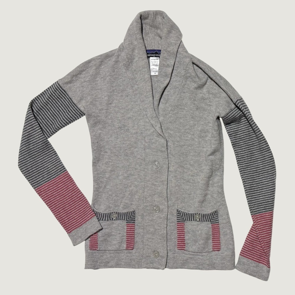 Patagonia Cardigan Sweater Women's XS Lambswool Blend Lightweight Warm